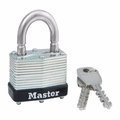 Master Lock 1-1/16 in. H X 1 in. W X 1-3/4 in. L Laminated Steel Breakaway Padlock Keyed Alike 500KABRK #197